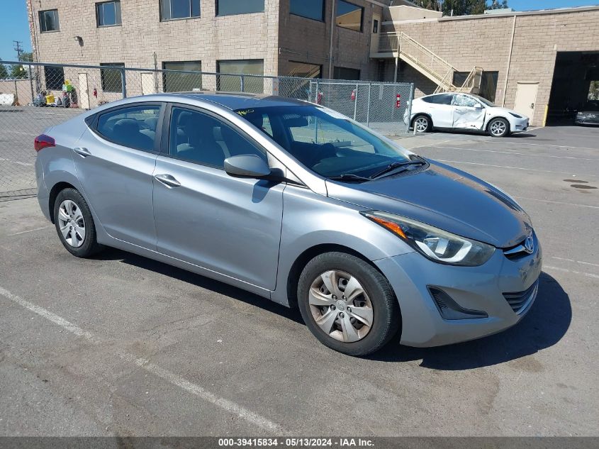 2016 Hyundai Elantra Se VIN: 5NPDH4AE7GH691763 Lot: 39415834