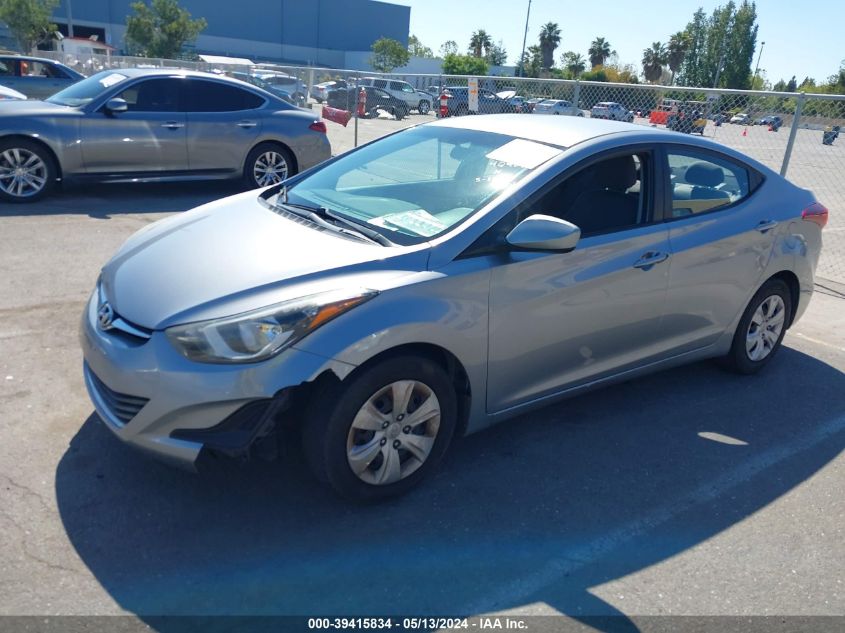 2016 Hyundai Elantra Se VIN: 5NPDH4AE7GH691763 Lot: 39415834