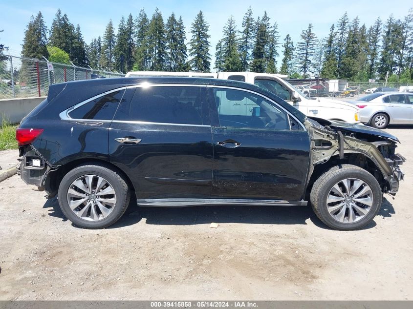 2014 Acura Mdx Technology Package VIN: 5FRYD4H43EB038268 Lot: 39415858