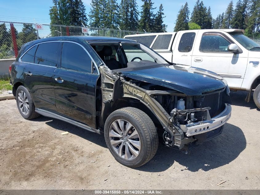 2014 Acura Mdx Technology Package VIN: 5FRYD4H43EB038268 Lot: 39415858