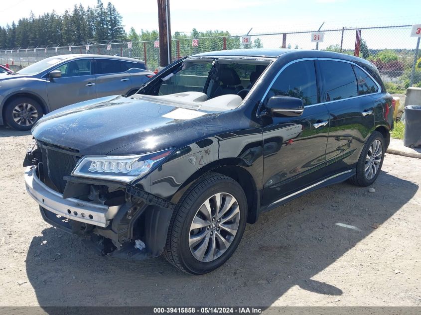 2014 Acura Mdx Technology Package VIN: 5FRYD4H43EB038268 Lot: 39415858