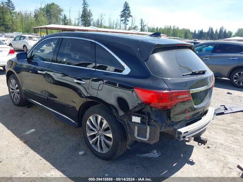 2014 Acura Mdx Technology Package VIN: 5FRYD4H43EB038268 Lot: 39415858