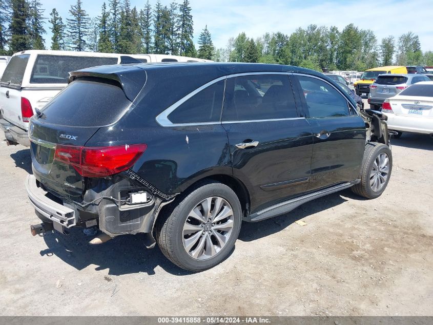 2014 Acura Mdx Technology Package VIN: 5FRYD4H43EB038268 Lot: 39415858