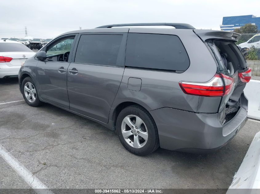 2017 Toyota Sienna Le 8 Passenger VIN: 5TDKZ3DC9HS825225 Lot: 39415862