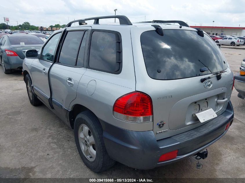 2006 Hyundai Santa Fe Gls/Limited VIN: KM8SC13E66U038343 Lot: 39415868