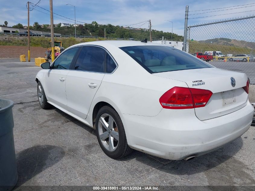 2012 Volkswagen Passat 2.5L Se VIN: 1VWBP7A39CC101737 Lot: 39415901