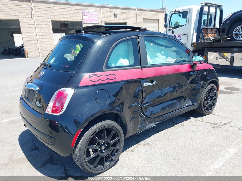 2012 Fiat 500 Pop VIN: 3C3CFFAR4CT201066 Lot: 39415929