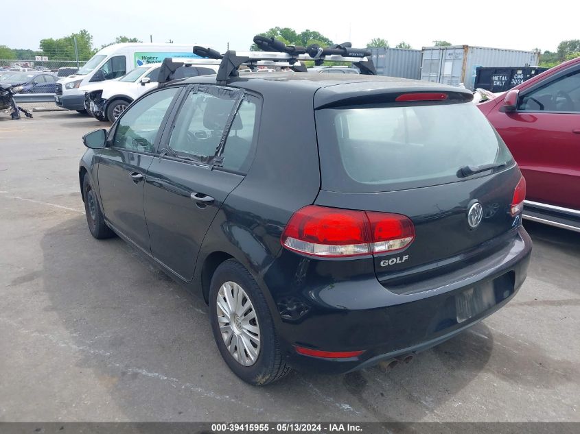 2013 Volkswagen Golf 2.5L 4-Door VIN: WVWDB7AJ3DW083437 Lot: 39415955