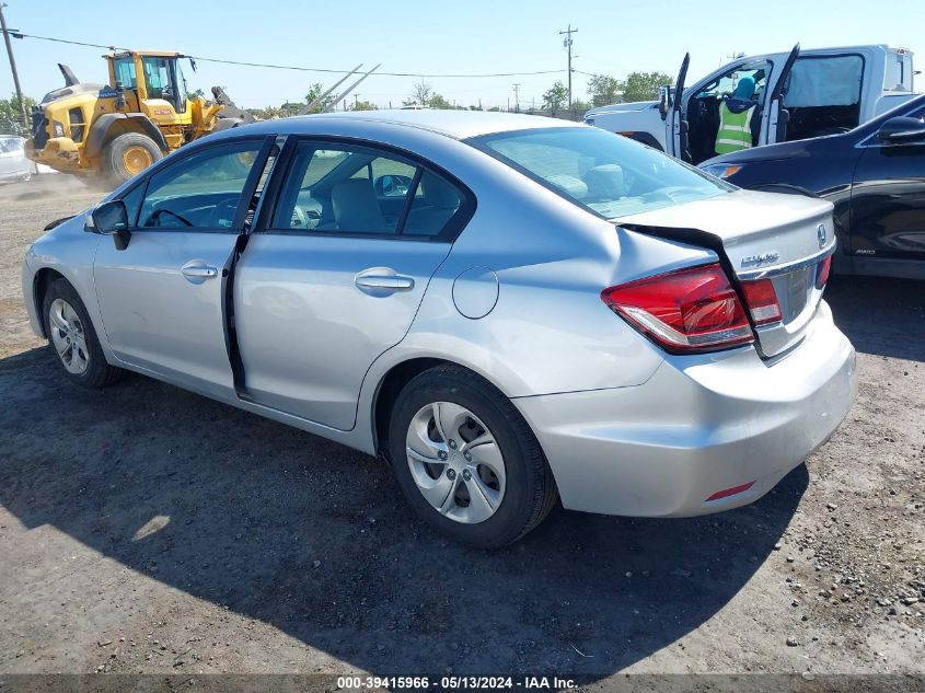 2015 Honda Civic Lx VIN: 19XFB2F58FE702148 Lot: 39415966