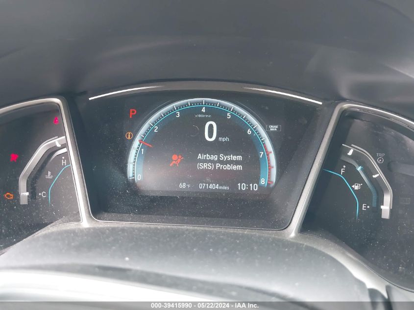 2018 Honda Civic Ex VIN: 19XFC2F70JE007590 Lot: 39415990