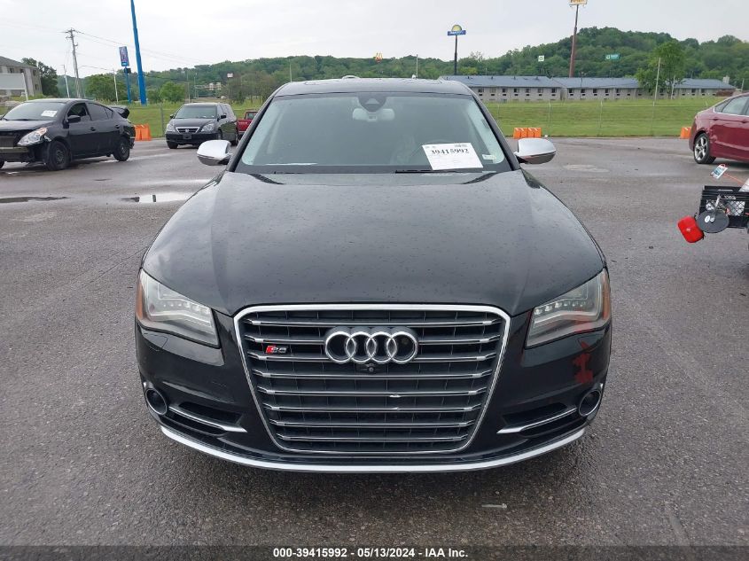 2013 Audi S8 4.0T VIN: WAUD2AFD0DN009766 Lot: 39415992