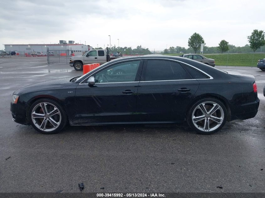 2013 Audi S8 4.0T VIN: WAUD2AFD0DN009766 Lot: 39415992