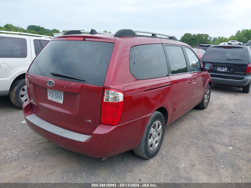 2009 Kia Sedona Lx VIN: KNDMB233X96277536 Lot: 39415993