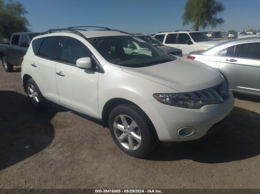 2010 Nissan Murano Sl VIN: JN8AZ1MW9AW120526 Lot: 39416005