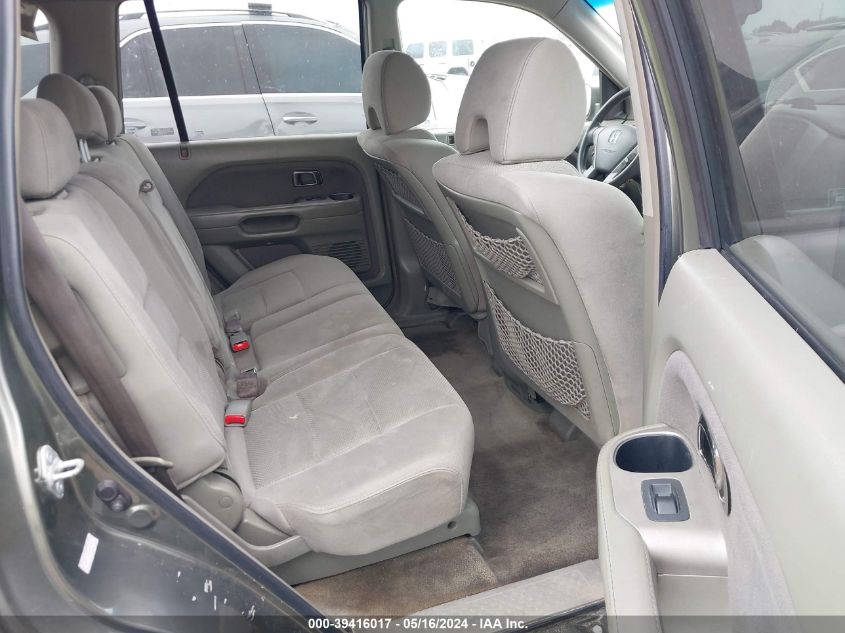 2006 Honda Pilot Ex VIN: 2HKYF18476H533389 Lot: 39416017