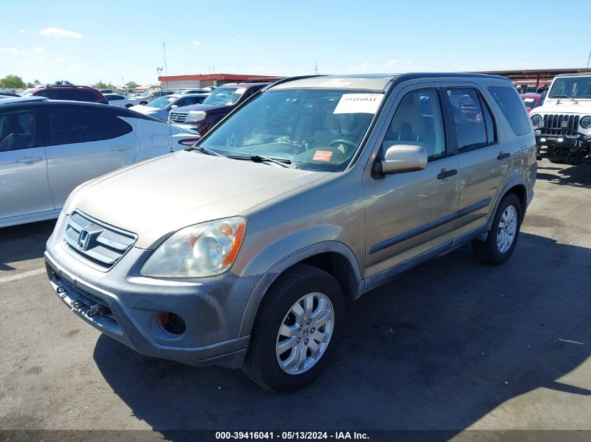 2005 Honda Cr-V Ex VIN: JHLRD78845C056675 Lot: 39416041