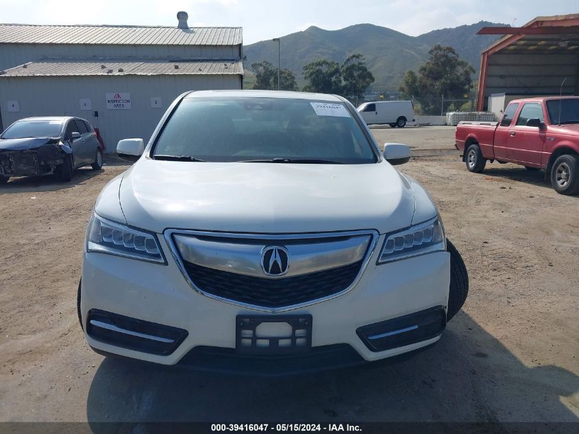 2016 Acura Mdx Technology Acurawatch Plus Packages/Technology Package VIN: 5FRYD3H44GB007107 Lot: 39416047