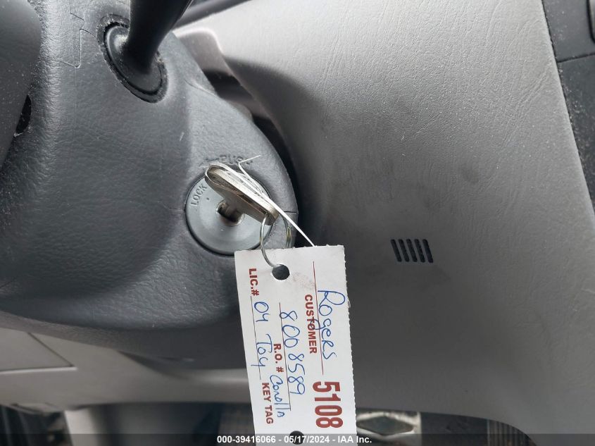 2004 Toyota Corolla Ce VIN: 1NXBR32E14Z296682 Lot: 39416066