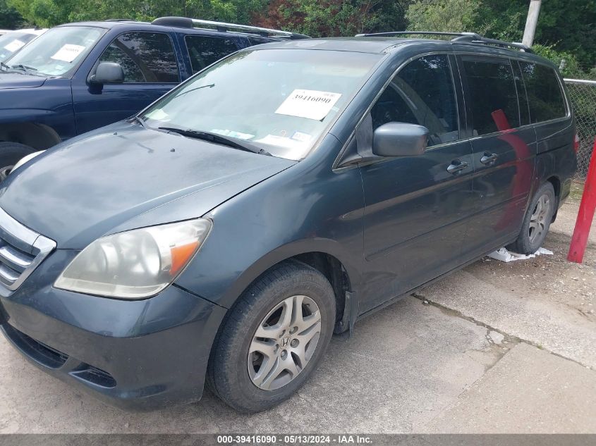 2005 Honda Odyssey Ex-L VIN: 5FNRL38705B118740 Lot: 39416090