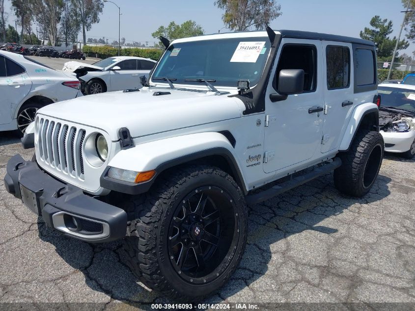 2019 Jeep Wrangler Unlimited Sahara 4X4 VIN: 1C4HJXEN9KW623324 Lot: 39416093