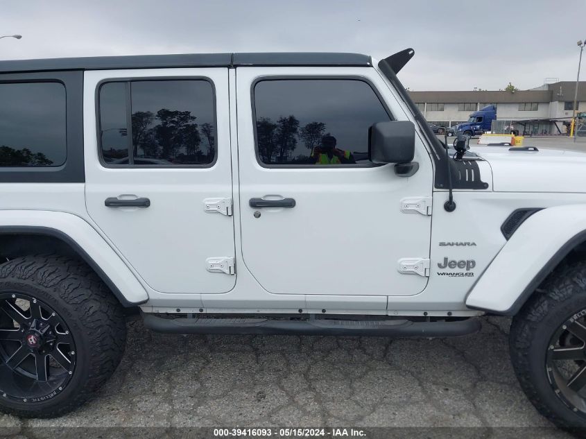 2019 Jeep Wrangler Unlimited Sahara 4X4 VIN: 1C4HJXEN9KW623324 Lot: 39416093