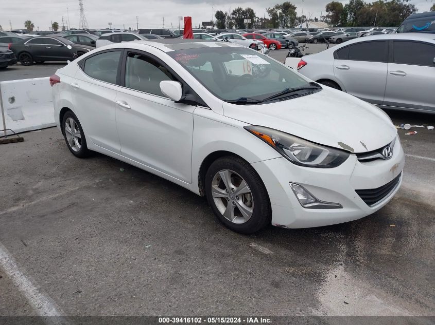 2016 Hyundai Elantra Value Edition VIN: 5NPDH4AE7GH673280 Lot: 39416102