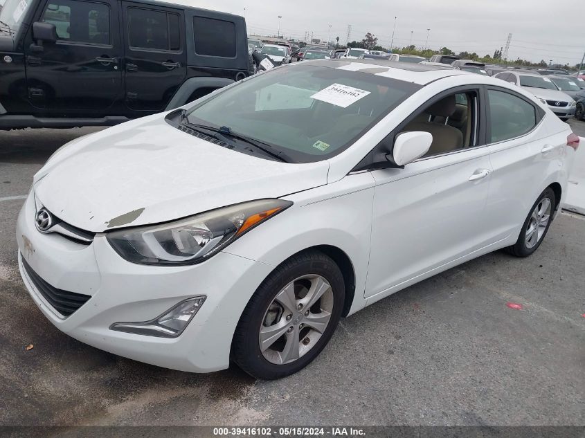 2016 Hyundai Elantra Value Edition VIN: 5NPDH4AE7GH673280 Lot: 39416102