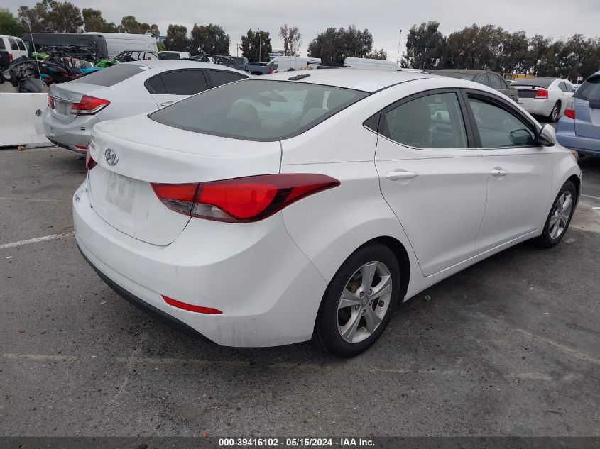 2016 Hyundai Elantra Value Edition VIN: 5NPDH4AE7GH673280 Lot: 39416102