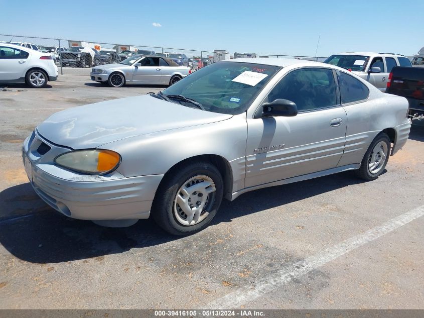 1999 Pontiac Grand Am Se VIN: 1G2NE12T7XM935382 Lot: 39416105