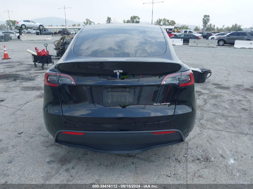 2021 Tesla Model Y Long Range Dual Motor All-Wheel Drive VIN: 5YJYGDEE2MF279467 Lot: 39416112