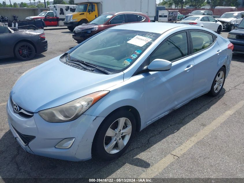 2012 Hyundai Elantra Gls (Ulsan Plant) VIN: KMHDH4AE5CU190253 Lot: 39416122