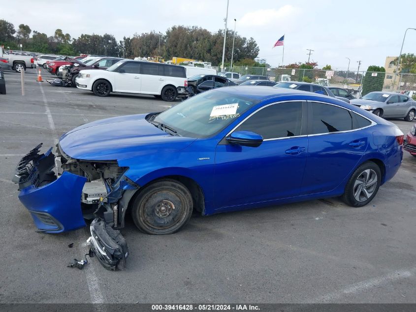 2019 Honda Insight Lx VIN: 19XZE4F17KE010874 Lot: 39416428