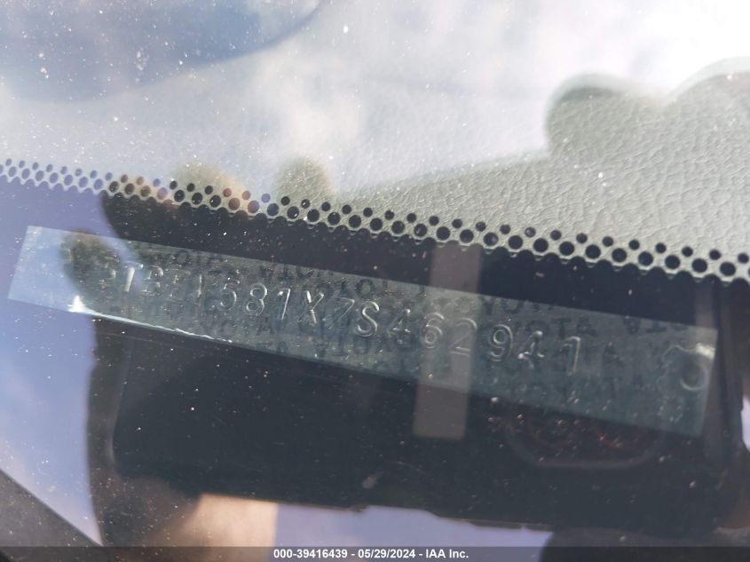 2007 Toyota Tundra Limited 5.7L V8 VIN: 5TBEV581X7S462941 Lot: 39416439