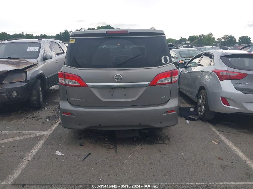 2012 Nissan Quest Sl VIN: JN8AE2KP5C9032720 Lot: 39416442