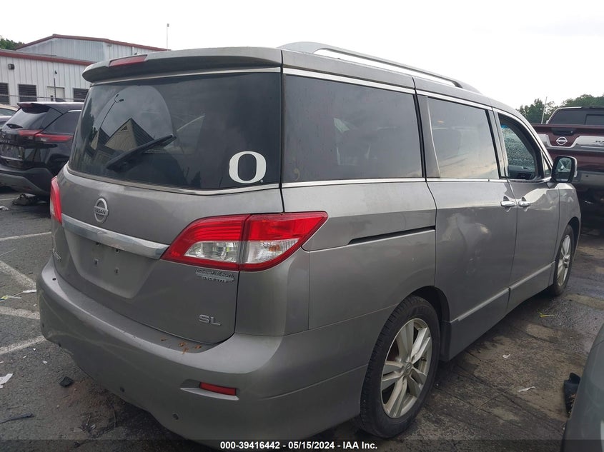 2012 Nissan Quest Sl VIN: JN8AE2KP5C9032720 Lot: 39416442