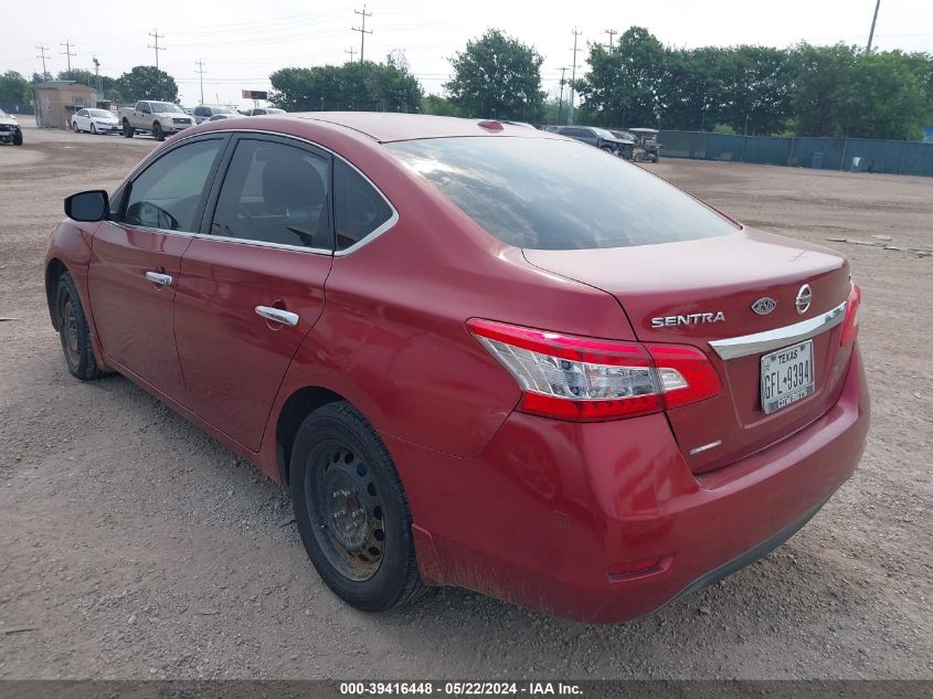 2015 Nissan Sentra Sv VIN: 3N1AB7AP9FL673371 Lot: 39416448