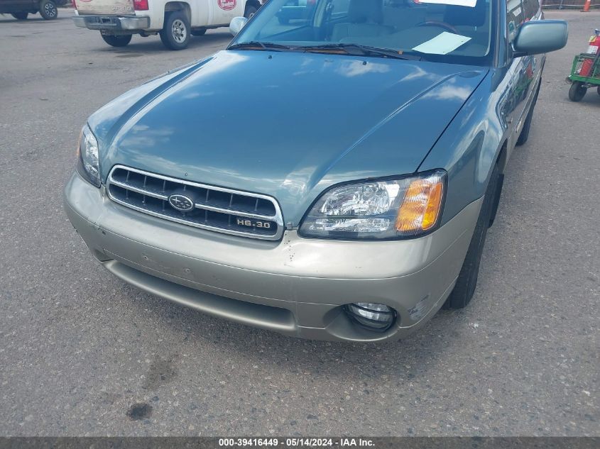 2002 Subaru Outback H6-3.0 Vdc VIN: 4S3BH896927605927 Lot: 39416449