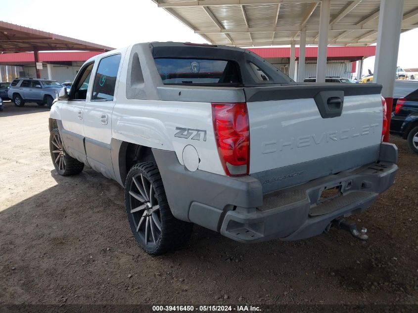 2002 Chevrolet Avalanche VIN: 3GNEK13T82G113342 Lot: 39416450