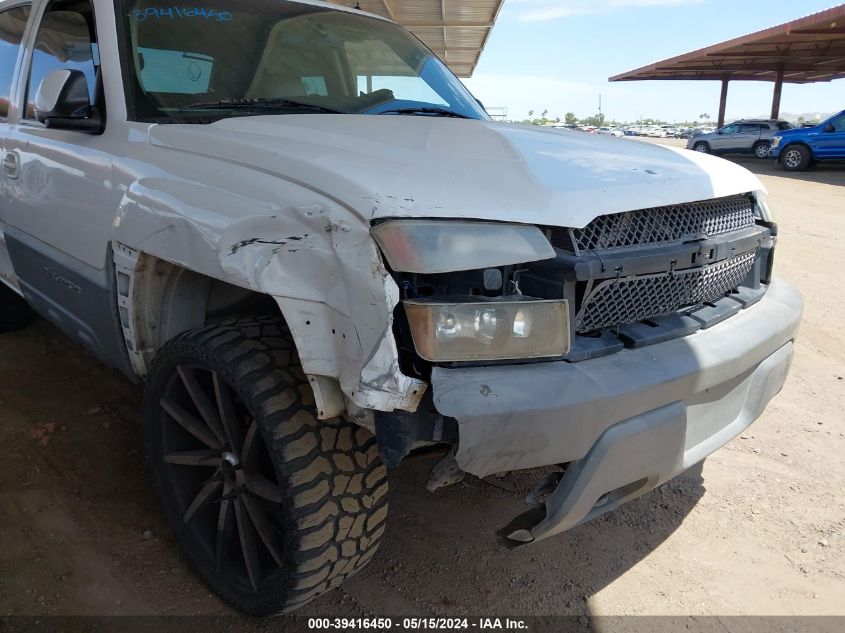 2002 Chevrolet Avalanche VIN: 3GNEK13T82G113342 Lot: 39416450