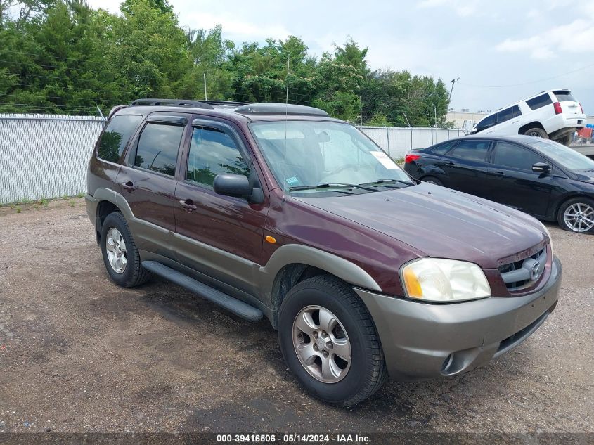 2002 Mazda Tribute Es V6/Lx V6 VIN: 4F2YU08152KM36743 Lot: 39416506