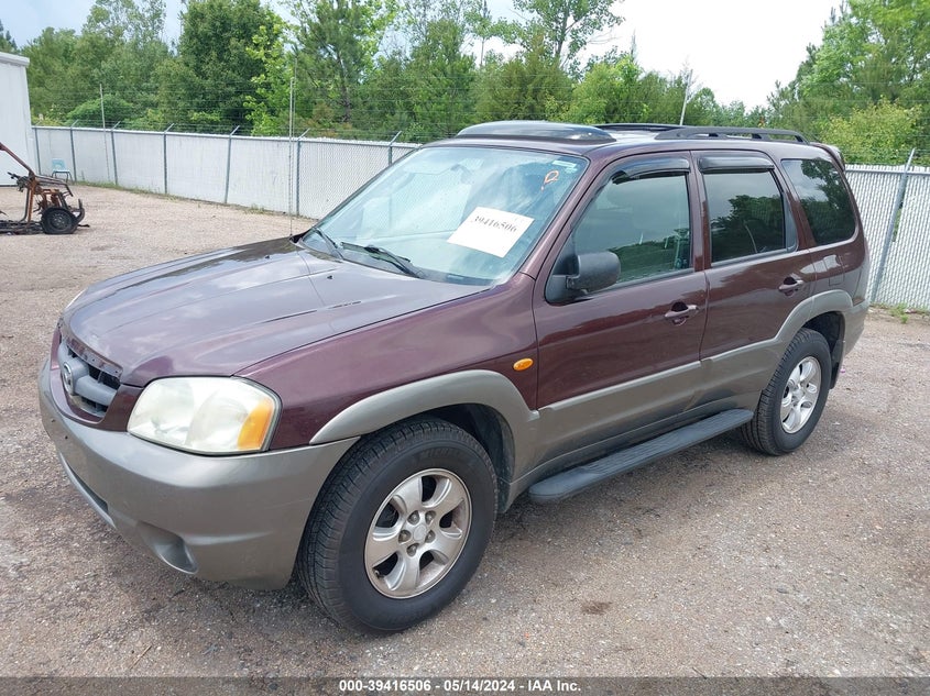 2002 Mazda Tribute Es V6/Lx V6 VIN: 4F2YU08152KM36743 Lot: 39416506