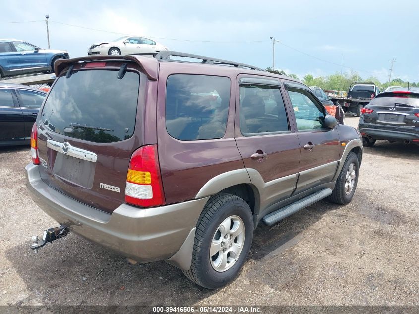 2002 Mazda Tribute Es V6/Lx V6 VIN: 4F2YU08152KM36743 Lot: 39416506