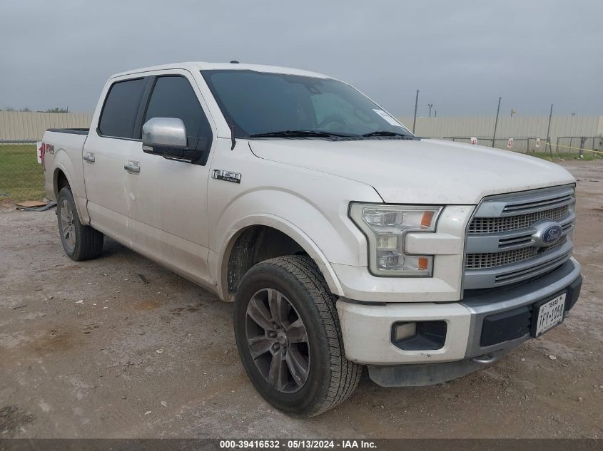 2015 Ford F-150 Platinum VIN: 1FTEW1EF0FFB40501 Lot: 40235780