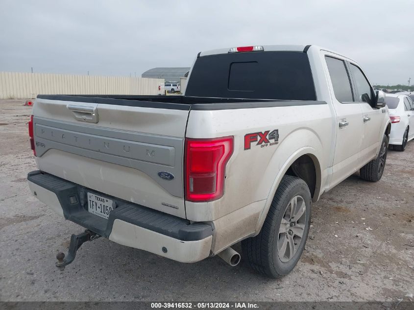 1FTEW1EF0FFB40501 2015 Ford F-150 Platinum