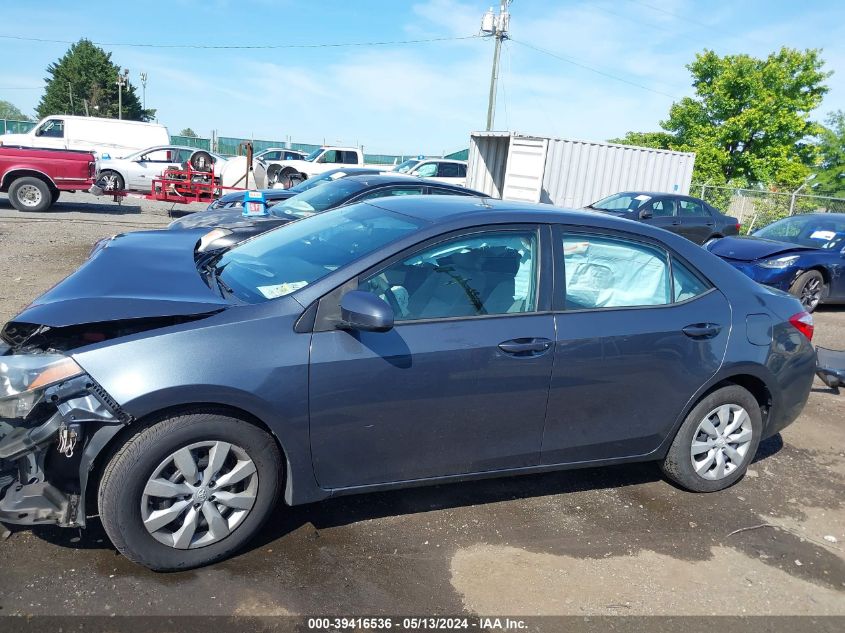 2015 Toyota Corolla Le VIN: 2T1BURHE8FC396534 Lot: 39416536