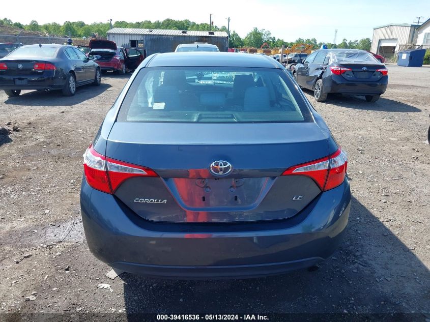 2015 Toyota Corolla Le VIN: 2T1BURHE8FC396534 Lot: 39416536