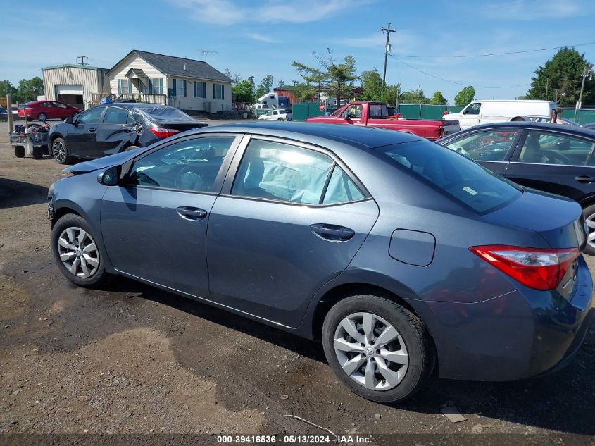 2015 Toyota Corolla Le VIN: 2T1BURHE8FC396534 Lot: 39416536