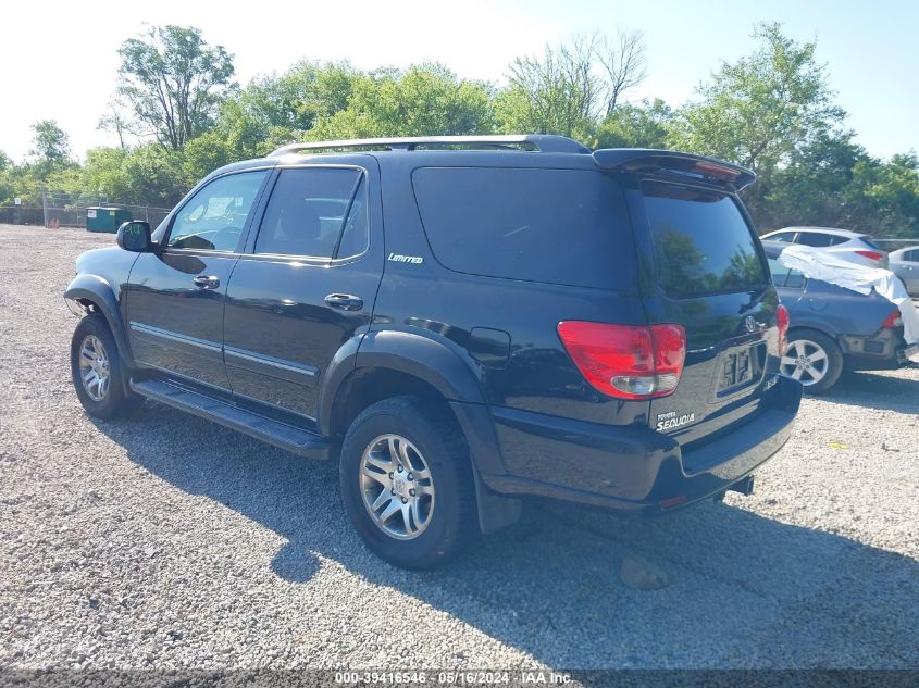 2005 Toyota Sequoia Limited V8 VIN: 5TDBT48AX5S255666 Lot: 39416546