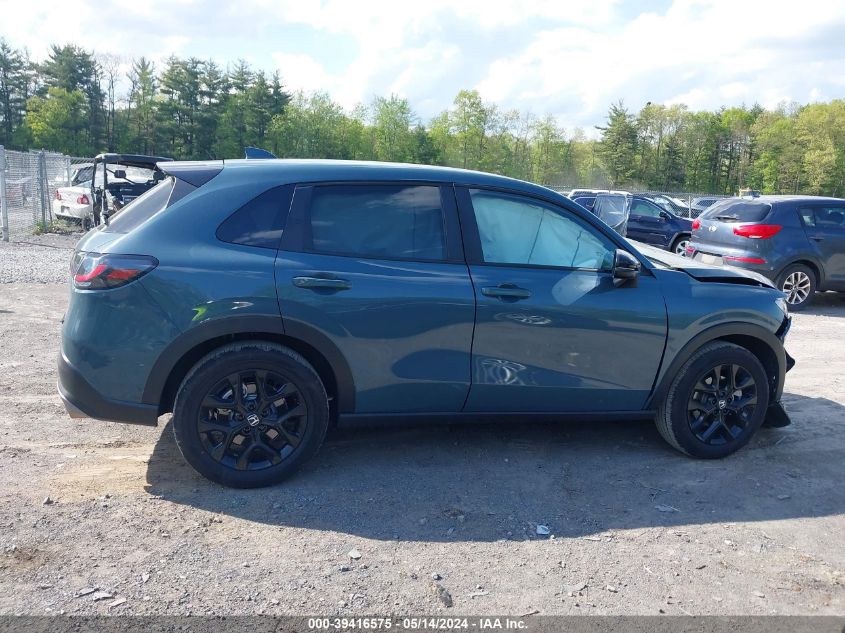 2024 Honda Hr-V Awd Sport/Awd Sport W/O Bsi VIN: 3CZRZ2H54RM749137 Lot: 39416575