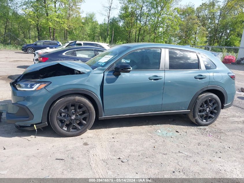 2024 Honda Hr-V Awd Sport/Awd Sport W/O Bsi VIN: 3CZRZ2H54RM749137 Lot: 39416575